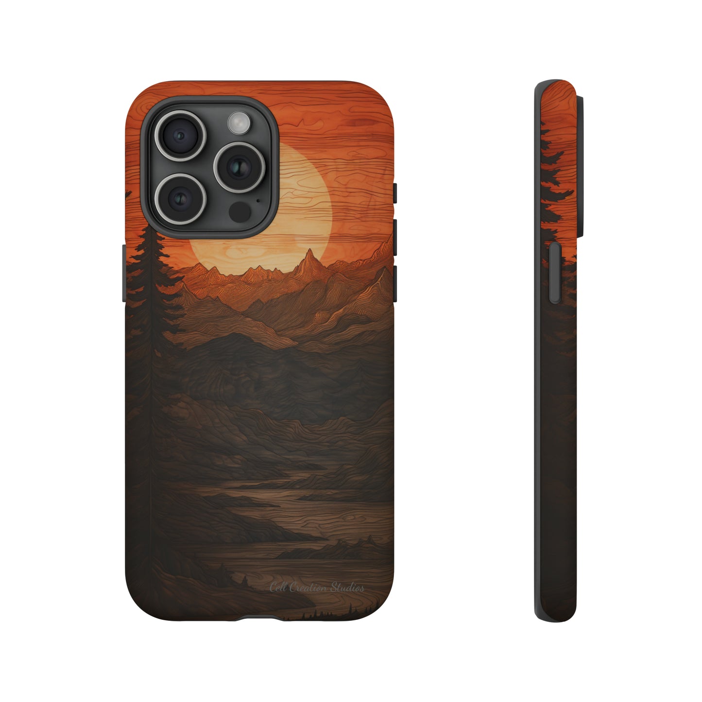 The "Sunset Mountains" Phone Case -Tough Cases