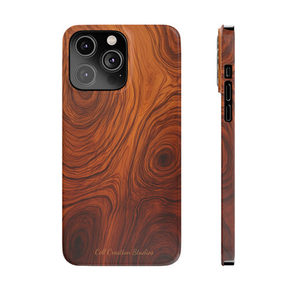 Introducing the "Natural Woodgrain" Cell Phone Case – Embrace Organic Beauty with Wood Pattern Design -Slim Phone Cases