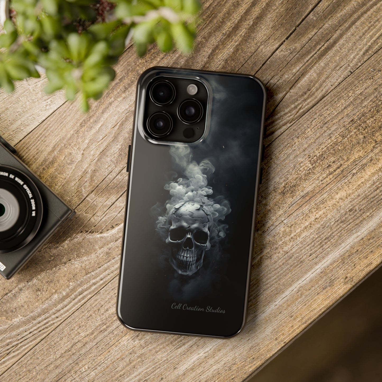 "Ethereal Skull Noir" -Tough iPhone Cases