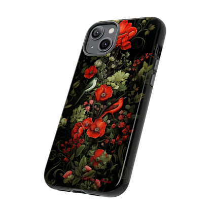 "Floral Serenade Elegance" -Tough iPhone Cases