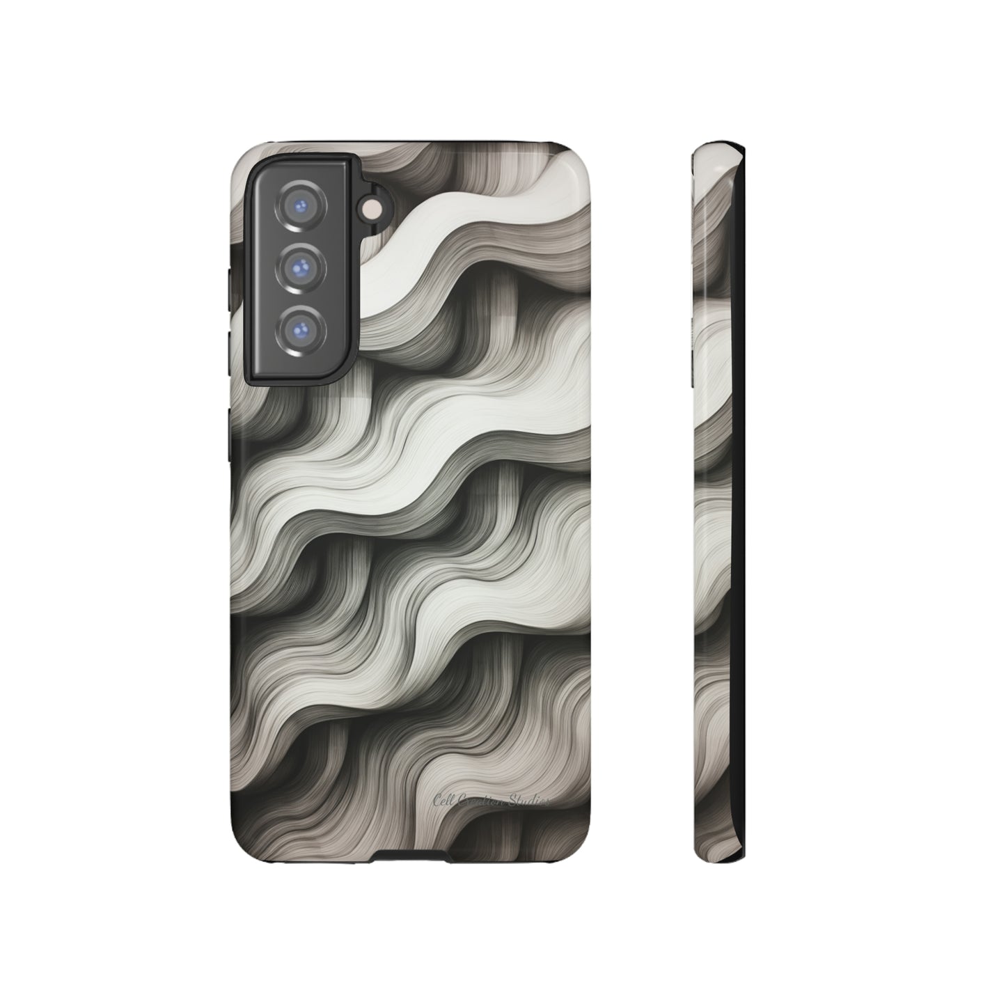 The "Geometric Waves" Cell Phone Case -Tough Cases