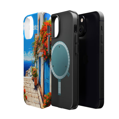 "Mediterranean Bliss Horizon" -MagSafe Tough iPhone Cases