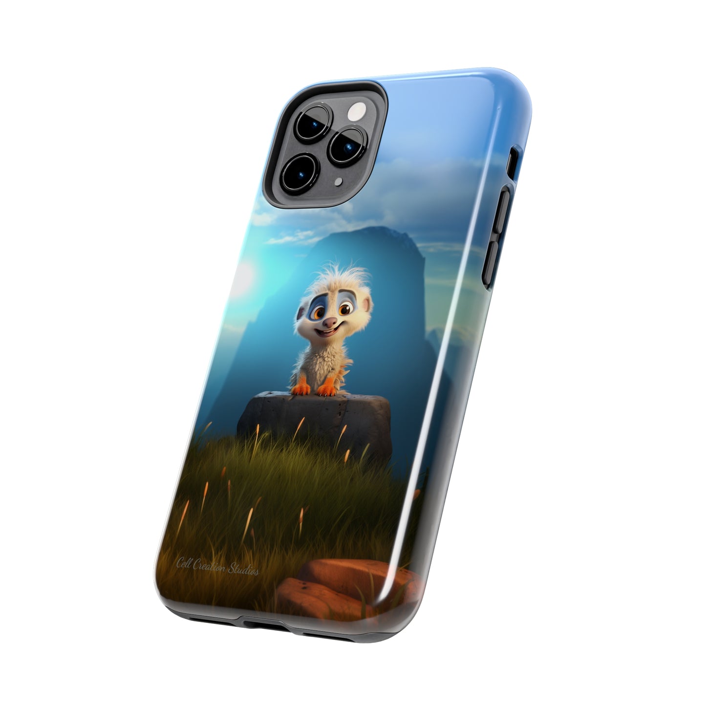 Introducing the "Mountain Explorer Buddy" Cell Phone Case – Embark on Adventures with an Animated Cute Animal -Tough Phone Cases