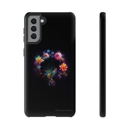 Introducing the "Floral Harmony Hummingbird" Cell Phone Case – Where Elegance Meets Nature -Tough Cases