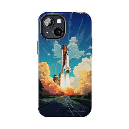 Introducing the "NASA Space Shuttle Launch" Cell Phone Case – Elevate Your Style to New Heights -Tough Phone Cases