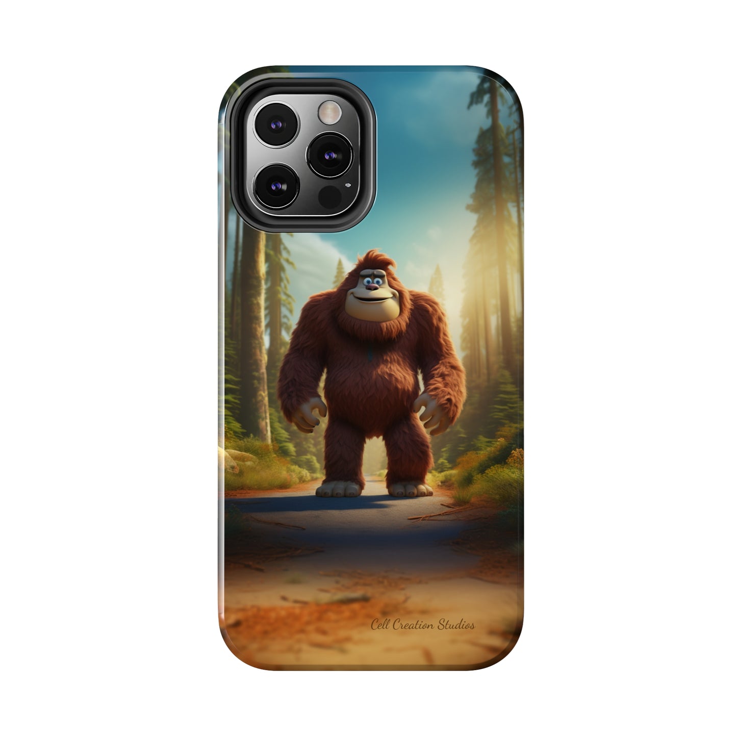 The "Trail Trekker" Bigfoot Cartoon Phone Case -Tough Phone Cases