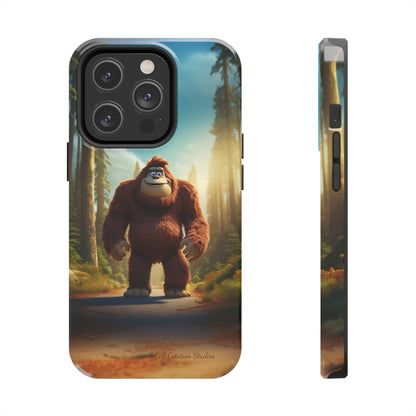 The "Trail Trekker" Bigfoot Cartoon Phone Case -Tough Phone Cases