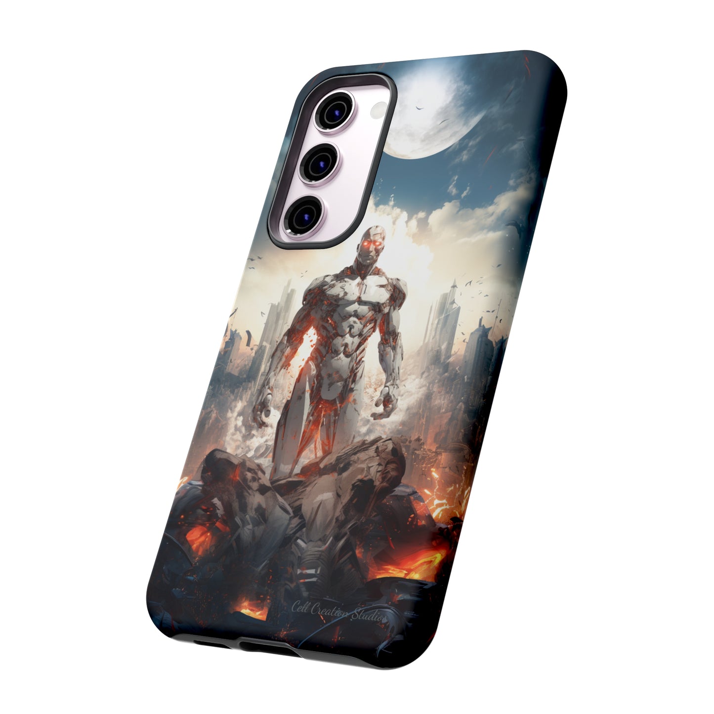 Introducing the "Cyber Guardian" Cell Phone Case – Embrace Futuristic Heroism -Tough Cases