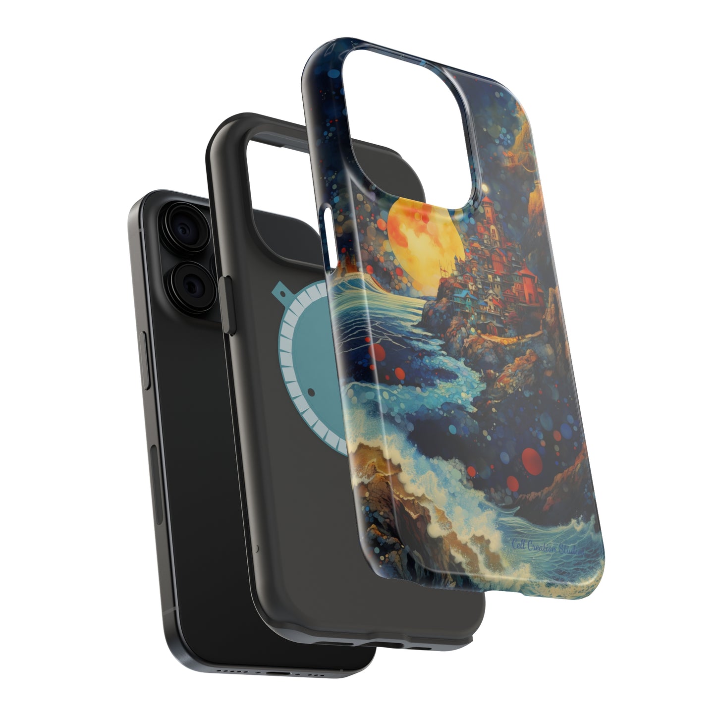 "Moonlit Coastal Vista" -MagSafe Tough iPhone Cases