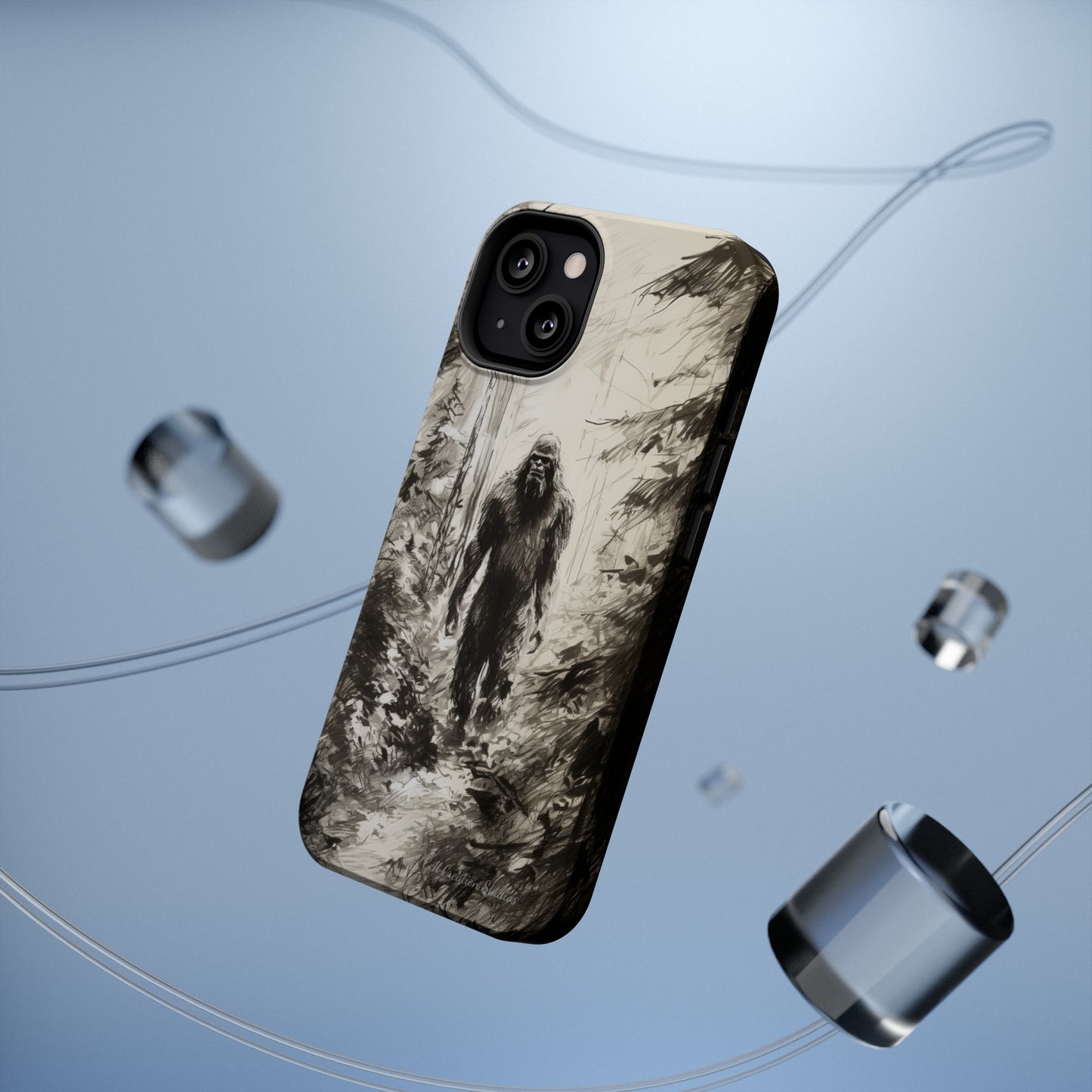 "Bigfoot in the Wilderness" Cell Phone Case – Encounter Bigfoot's Mystery -MagSafe Tough Cases