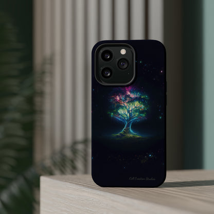 Introducing the "Holographic Tree of Life" Cell Phone Case – A Visionary Blend of Art and Technology -MagSafe Tough Cases