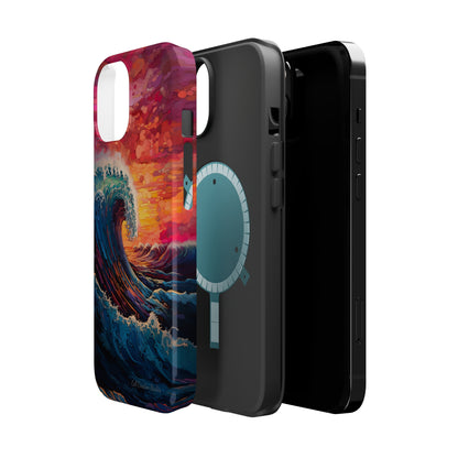 "Colorful Ocean Wave" Cell Phone Case -MagSafe Tough Cases