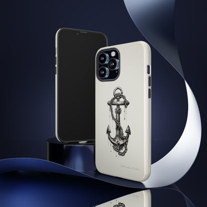 "Nautical Elegance Anchor" -Tough iPhone Cases