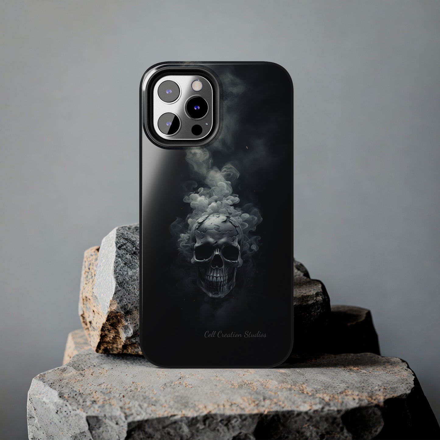 "Ethereal Skull Noir" -Tough iPhone Cases