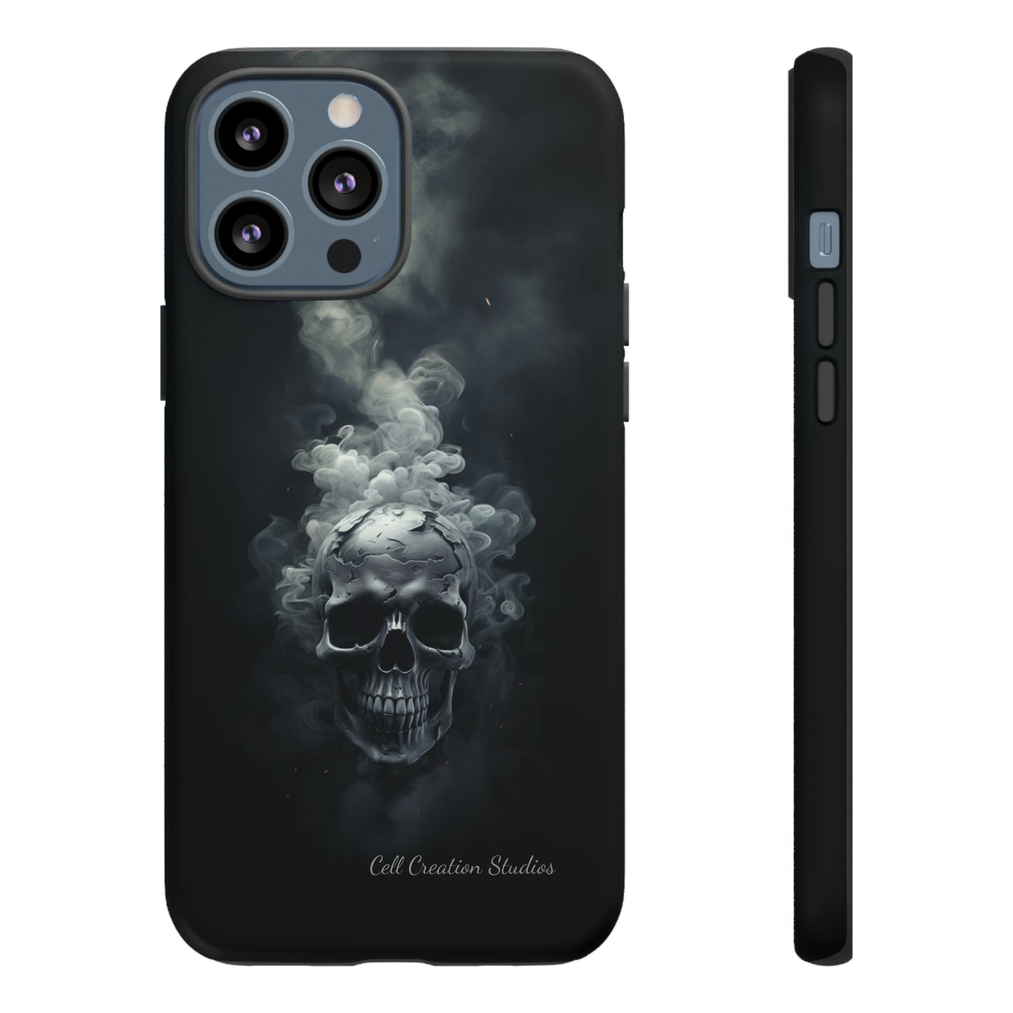 "Ethereal Skull Noir" -Tough iPhone Cases