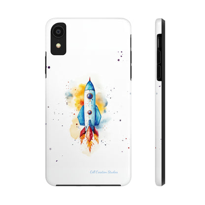 Introducing our "Cosmic Rocket" Cell Phone Case – Where Style Meets Adventure -Tough Phone Cases