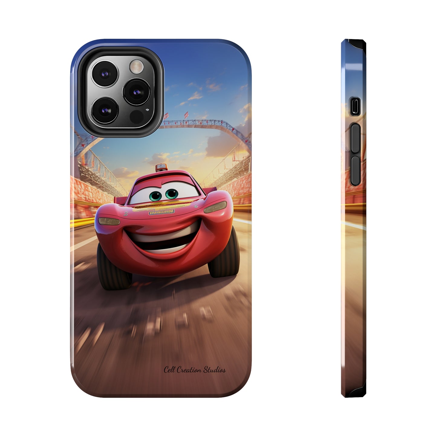 The "Smiling Red Racer" Phone Case -Tough Phone Cases