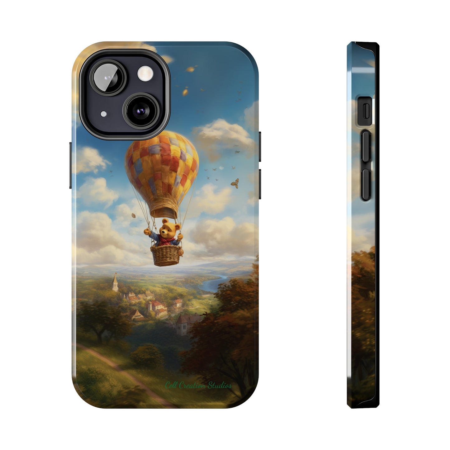 Introducing the "Winnie-The-Pooh's Balloon Adventure" Cell Phone Case – Soar to New Heights in Style -Tough Phone Cases