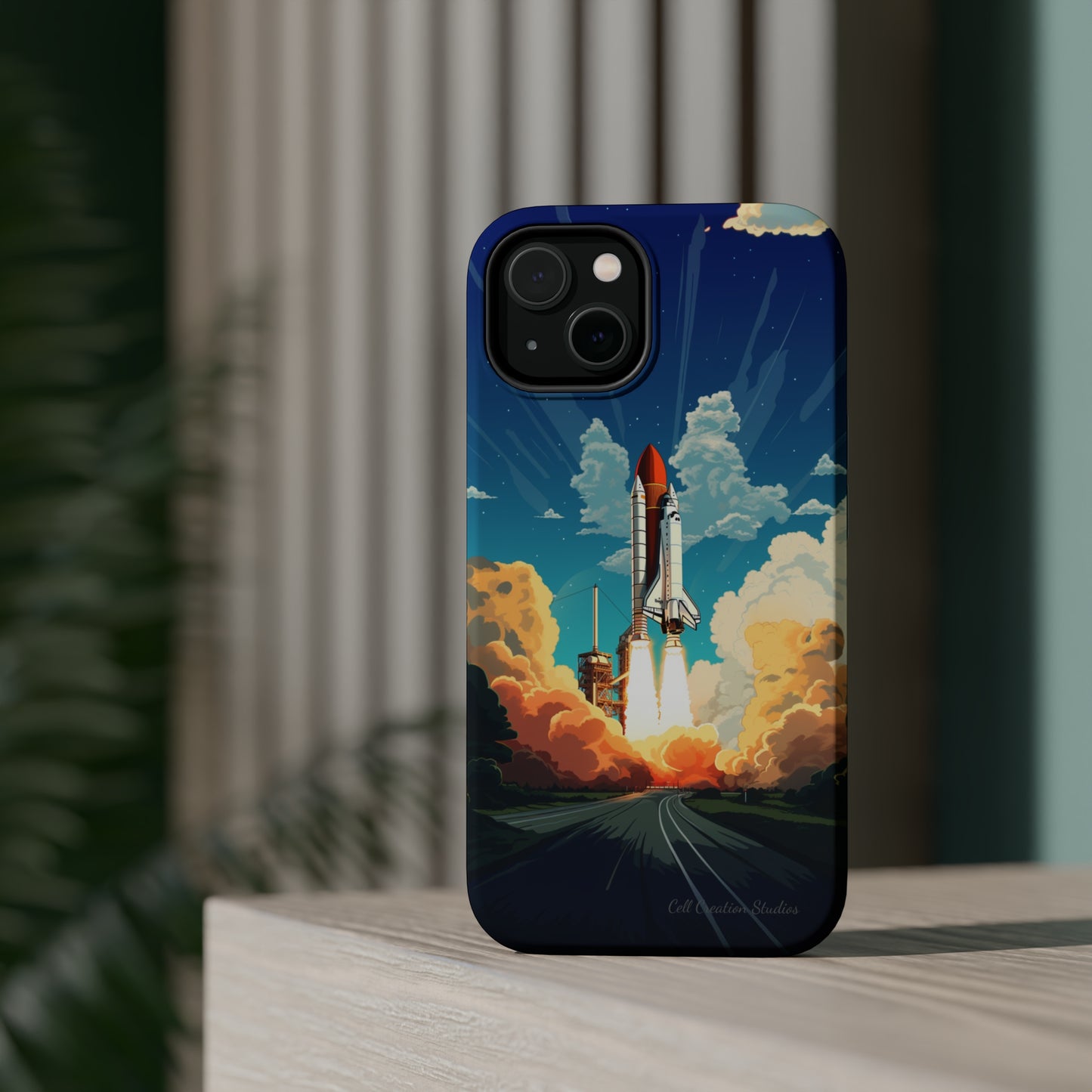 Introducing the "NASA Space Shuttle Launch" Cell Phone Case - Elevate Your Style to New Heights -MagSafe Tough Cases