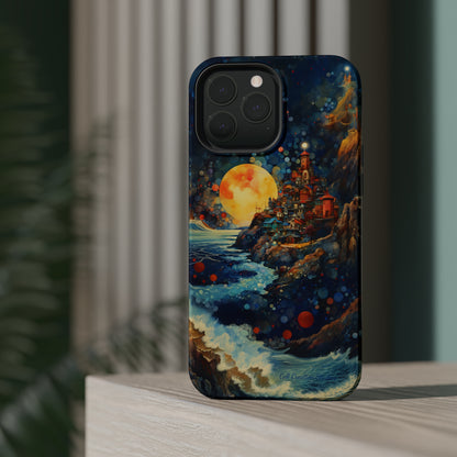 "Moonlit Coastal Vista" -MagSafe Tough iPhone Cases