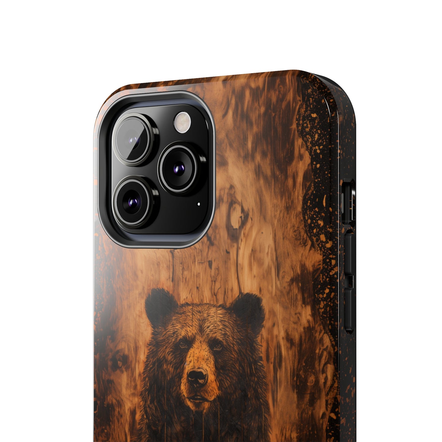 "Bear Wood Grain"-Tough Phone Cases