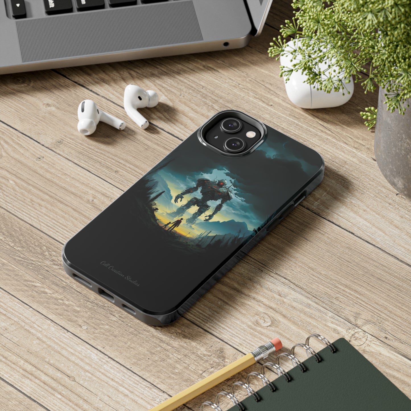 Introducing the "Rising Titan" Cell Phone Case – Witness the Astonishing Emergence of a Giant Robot! -Tough Phone Cases