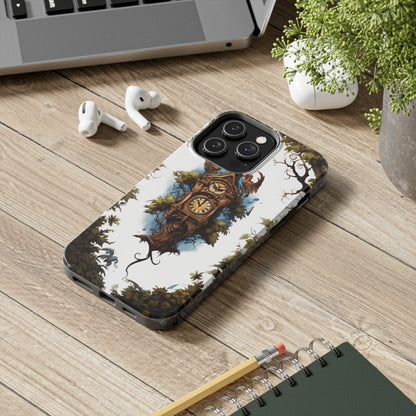 Introducing the "Timeless Charm Cuckoo Clock" Cell Phone Case – Embrace Vintage Elegance -Tough Phone Cases