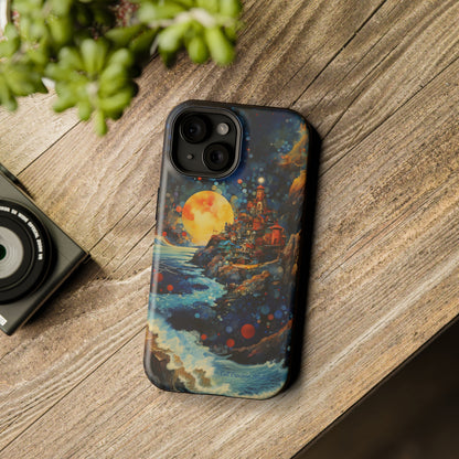 "Moonlit Coastal Vista" -MagSafe Tough iPhone Cases