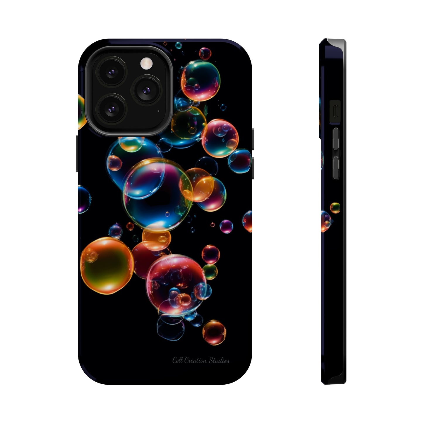 Elevate Your Phone's Aesthetic with our "BubbleBurst" Cell Phone Case -MagSafe Tough Cases