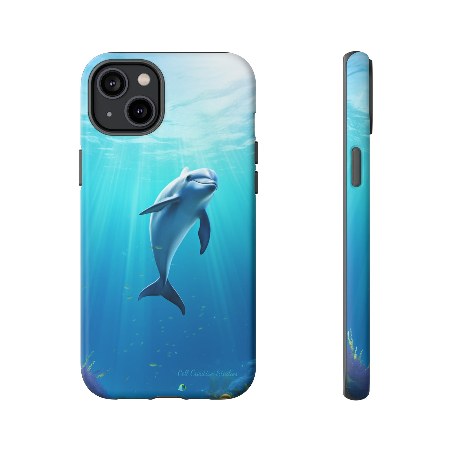 The "Dolphin Serenity" -Tough iPhone Cases