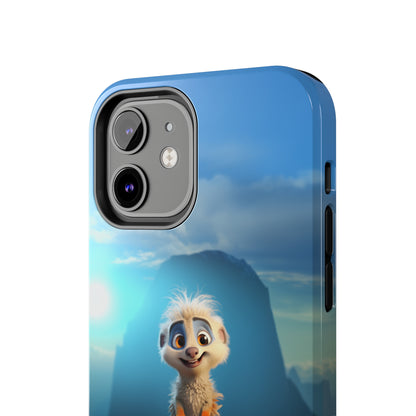 Introducing the "Mountain Explorer Buddy" Cell Phone Case – Embark on Adventures with an Animated Cute Animal -Tough Phone Cases