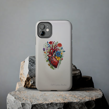 "Floral Heart Harmony" -Tough iPhone Cases