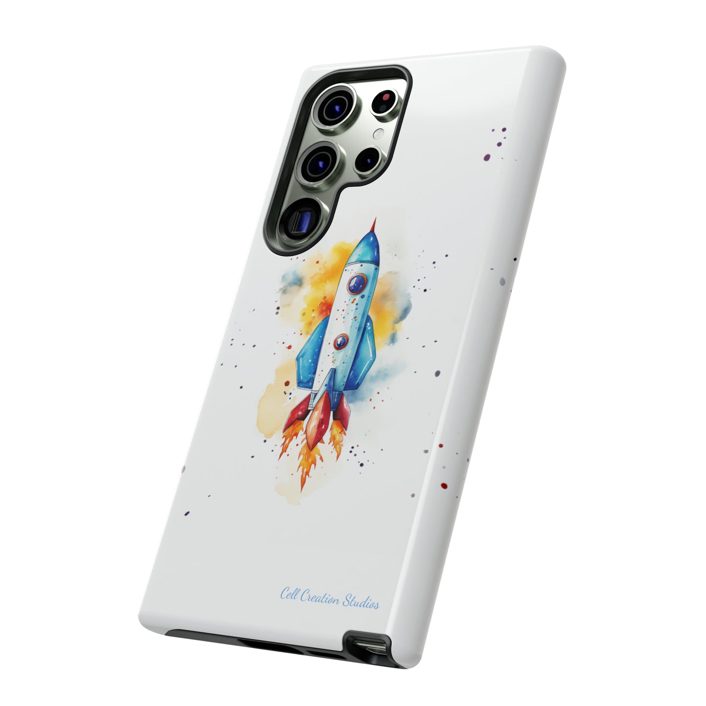 Introducing our "Cosmic Rocket" Cell Phone Case – Where Style Meets Adventure -Tough Cases