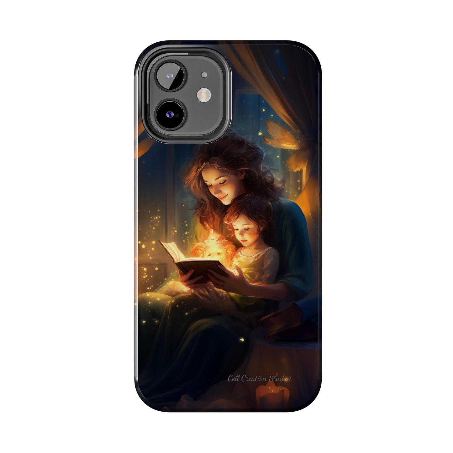 Introducing the "Bedtime Story Bliss" Cell Phone Case – Cherish Heartwarming Moments with Every Glance -Tough Phone Cases