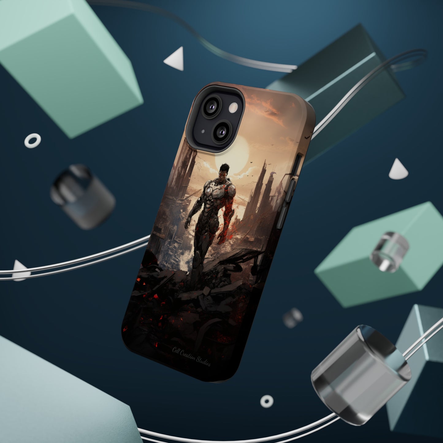 Introducing the "Cyber Guardian" Cell Phone Case – Embrace Futuristic Heroism -MagSafe Tough Cases