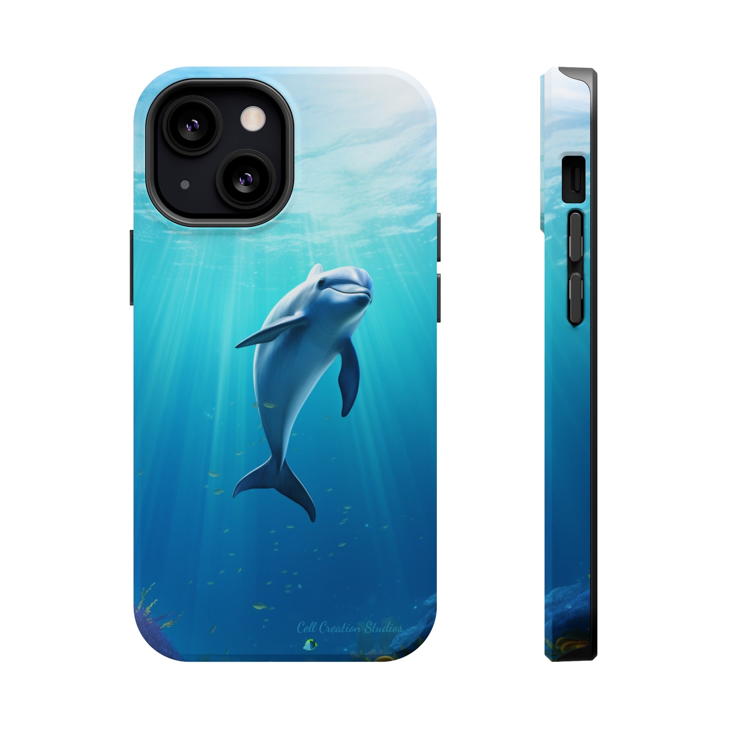 The "Dolphin Serenity" -MagSafe Tough iPhone Cases