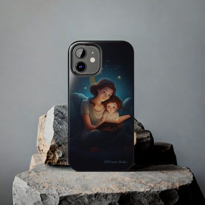 Introducing the "Bedtime Story Bliss" Cell Phone Case – Cherish Heartwarming Moments with Every Glance -Tough Phone Cases