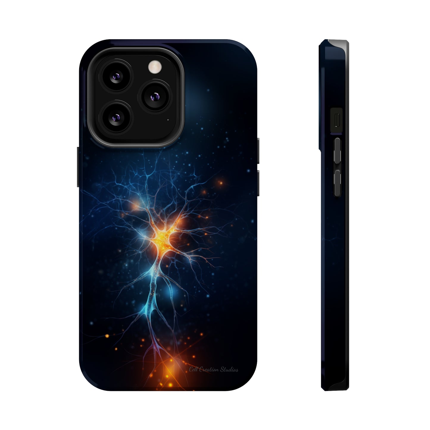 Introducing the "Luminous Neuron" Cell Phone Case – Illuminate Your Connection! -MagSafe Tough Cases