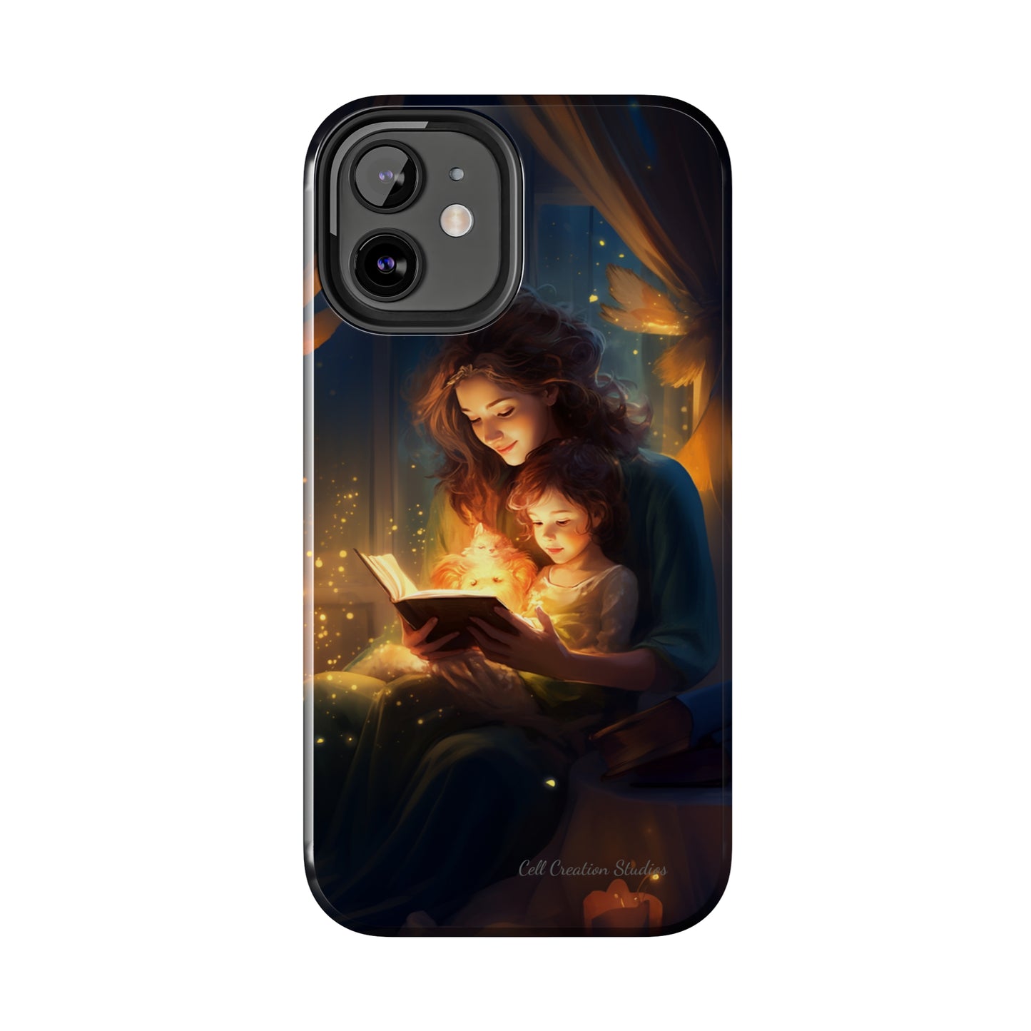 Introducing the "Bedtime Story Bliss" Cell Phone Case – Cherish Heartwarming Moments with Every Glance -Tough Phone Cases