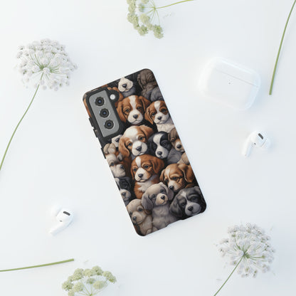 "Puppy Pile" Cuddles Phone Case -Tough Cases