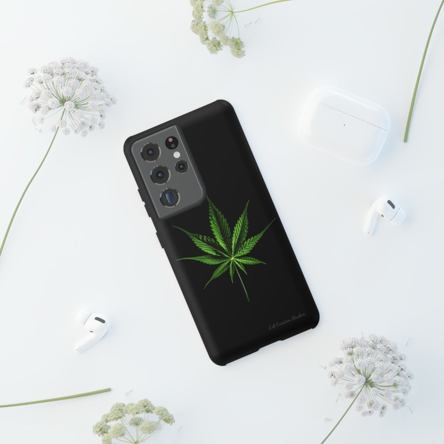 "Cannabis Chic" Marijuana Leaf Phone Case -Tough Cases