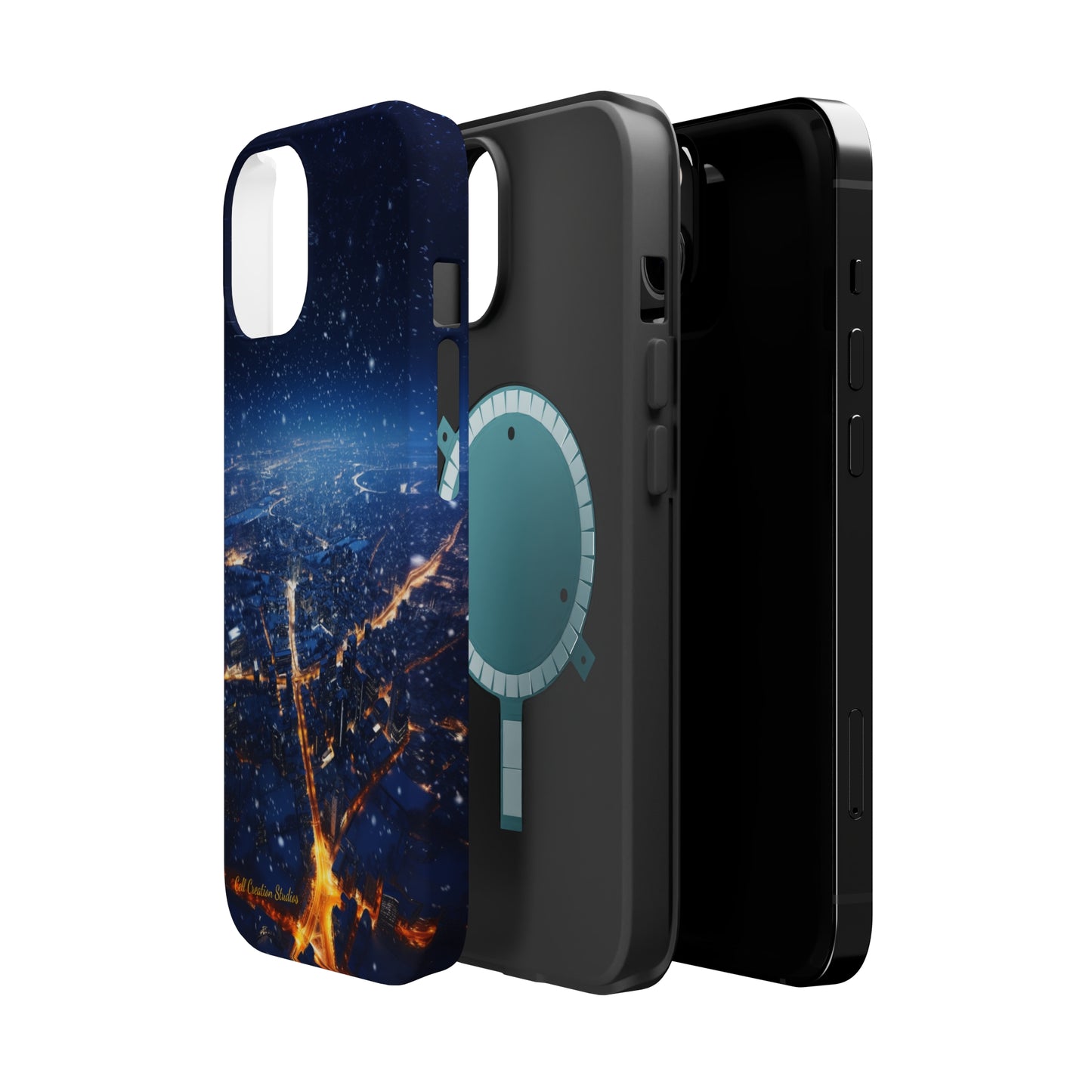 "Urban Snowfall Glow" -MagSafe Tough iPhone Cases