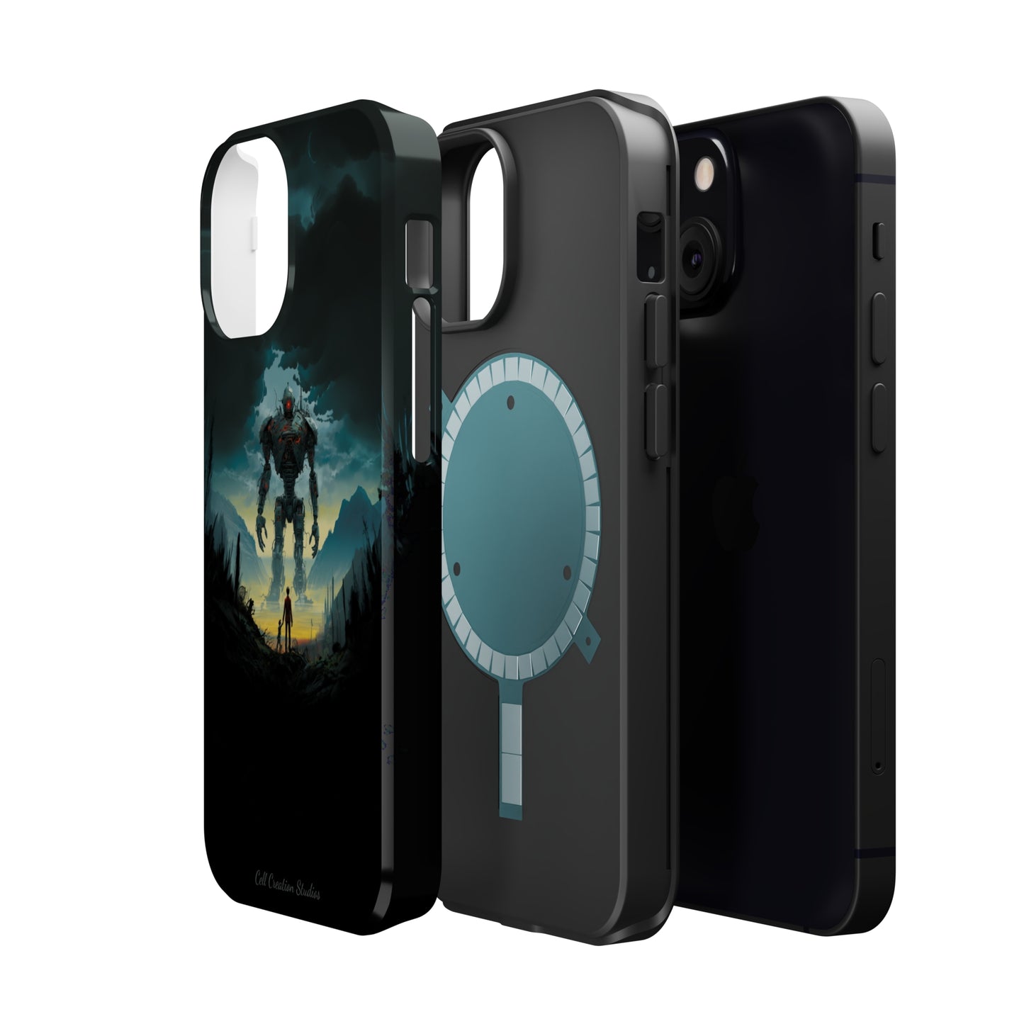 Introducing the "Rising Titan" Cell Phone Case – Witness the Astonishing Emergence of a Giant Robot! -MagSafe Tough Cases