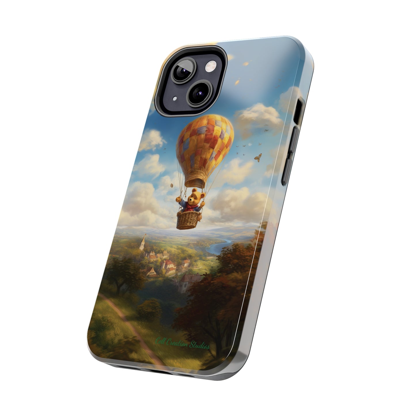 Introducing the "Winnie-The-Pooh's Balloon Adventure" Cell Phone Case – Soar to New Heights in Style -Tough Phone Cases