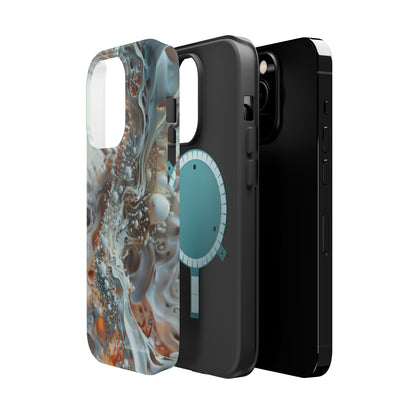 "3D Liquid Splash" -MagSafe Tough iPhone Cases