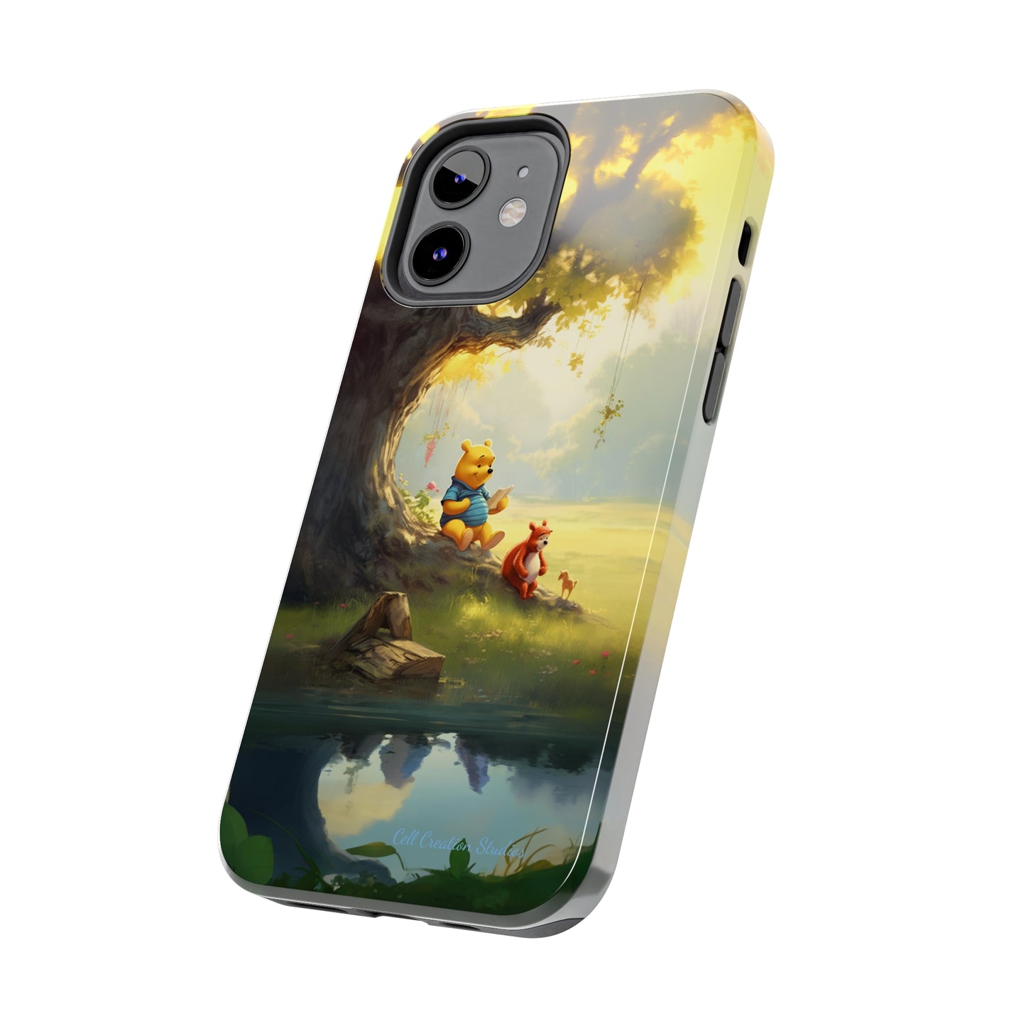 Introducing the "Winnie-The-Pooh Storytime" Cell Phone Case – A Nostalgic Journey with Friends -Tough Phone Cases