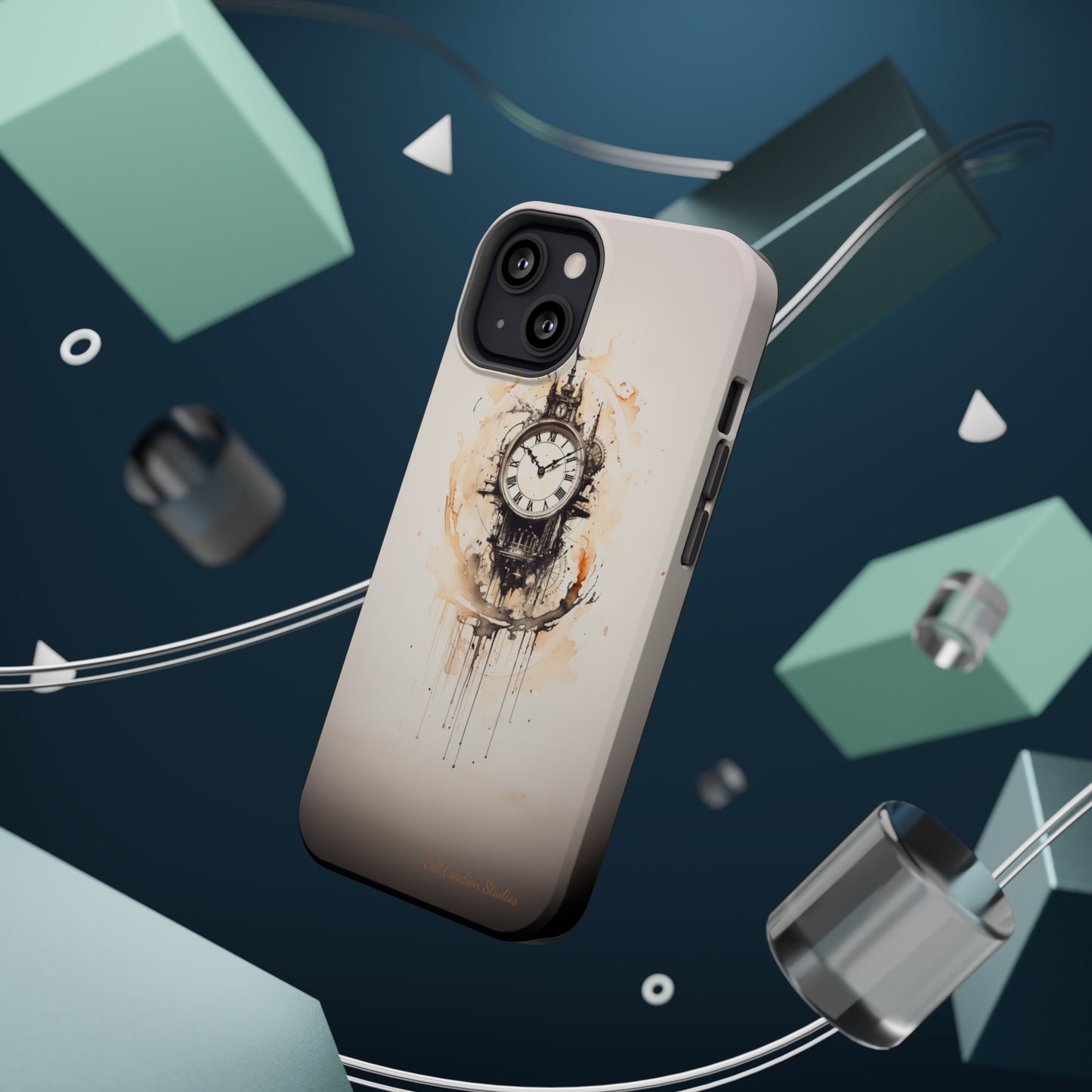 Introducing the "Elegant Clockwork" Cell Phone Case – Embrace Timekeeping with Style and Grace -MagSafe Tough Cases