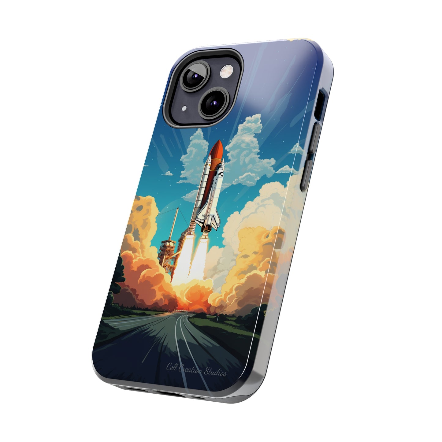 Introducing the "NASA Space Shuttle Launch" Cell Phone Case – Elevate Your Style to New Heights -Tough Phone Cases