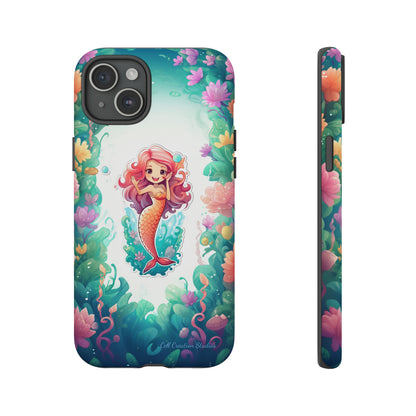 "Pink Seaflower Mermaid" -Tough iPhone Cases