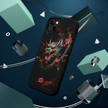 Introducing the "Mystical Japanese Dragon" Cell Phone Case – Unleash the Dragon's Power -MagSafe Tough Cases